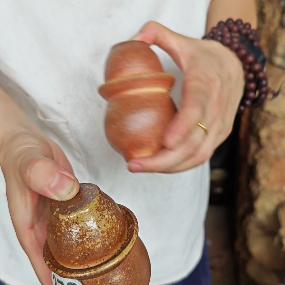 小***椒瓷片379手工拉坯柴火烧制