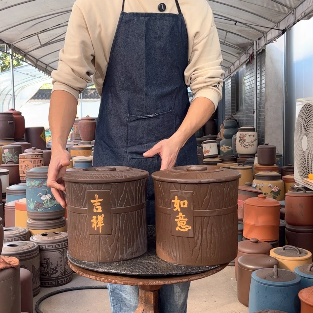 紫砂茶叶罐8 饼茶叶罐