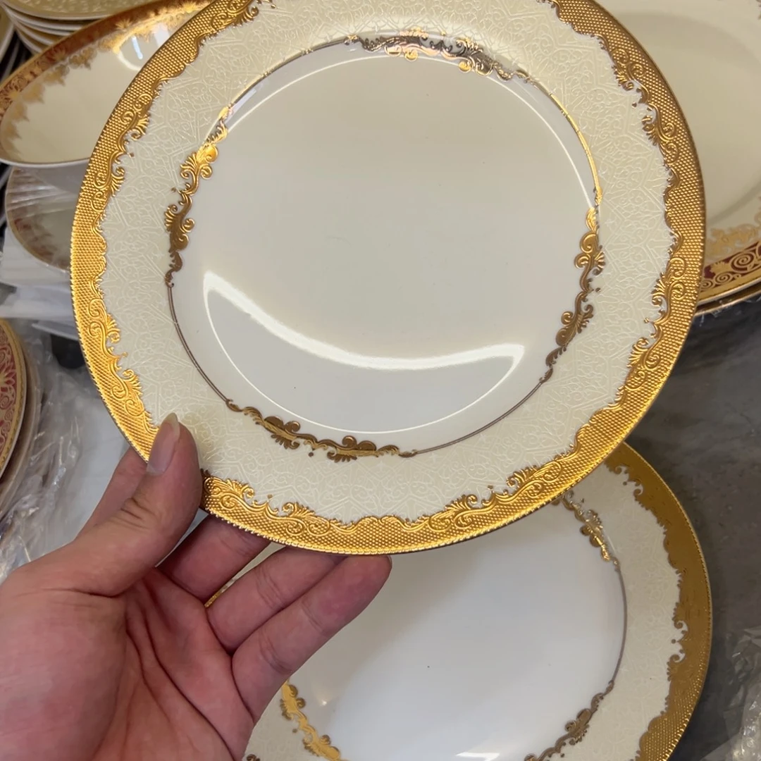 瓷片8寸平盘两个一单打包价