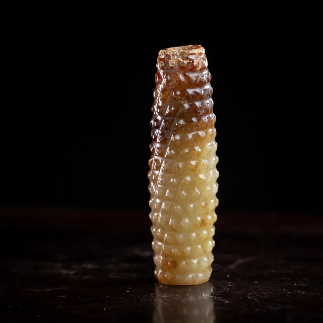 明代和田玉乳钉纹勒子-NX