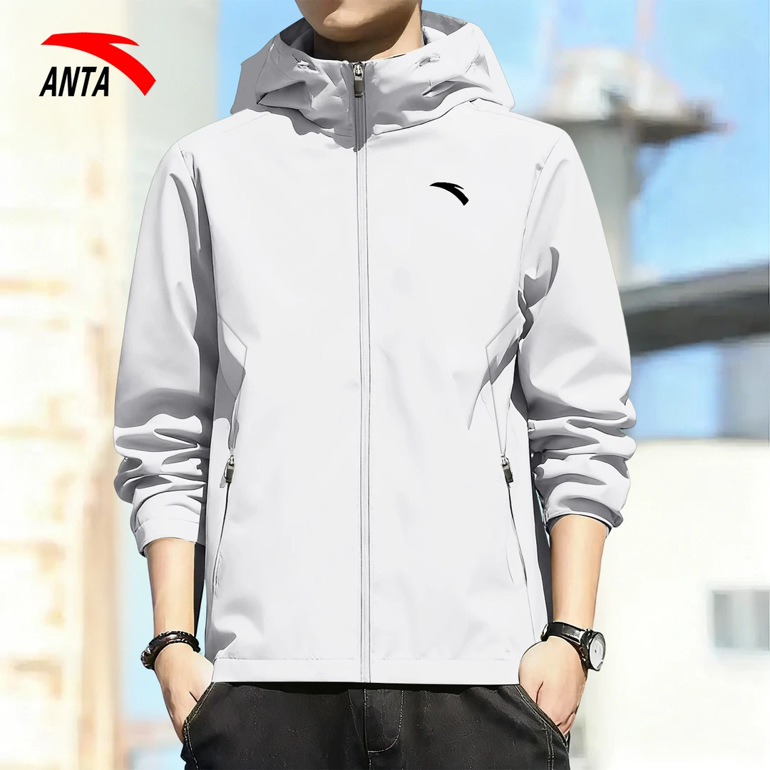 安踏外套男款冲锋衣2025新款冬季男士休闲夹克运动风衣跑步上衣男