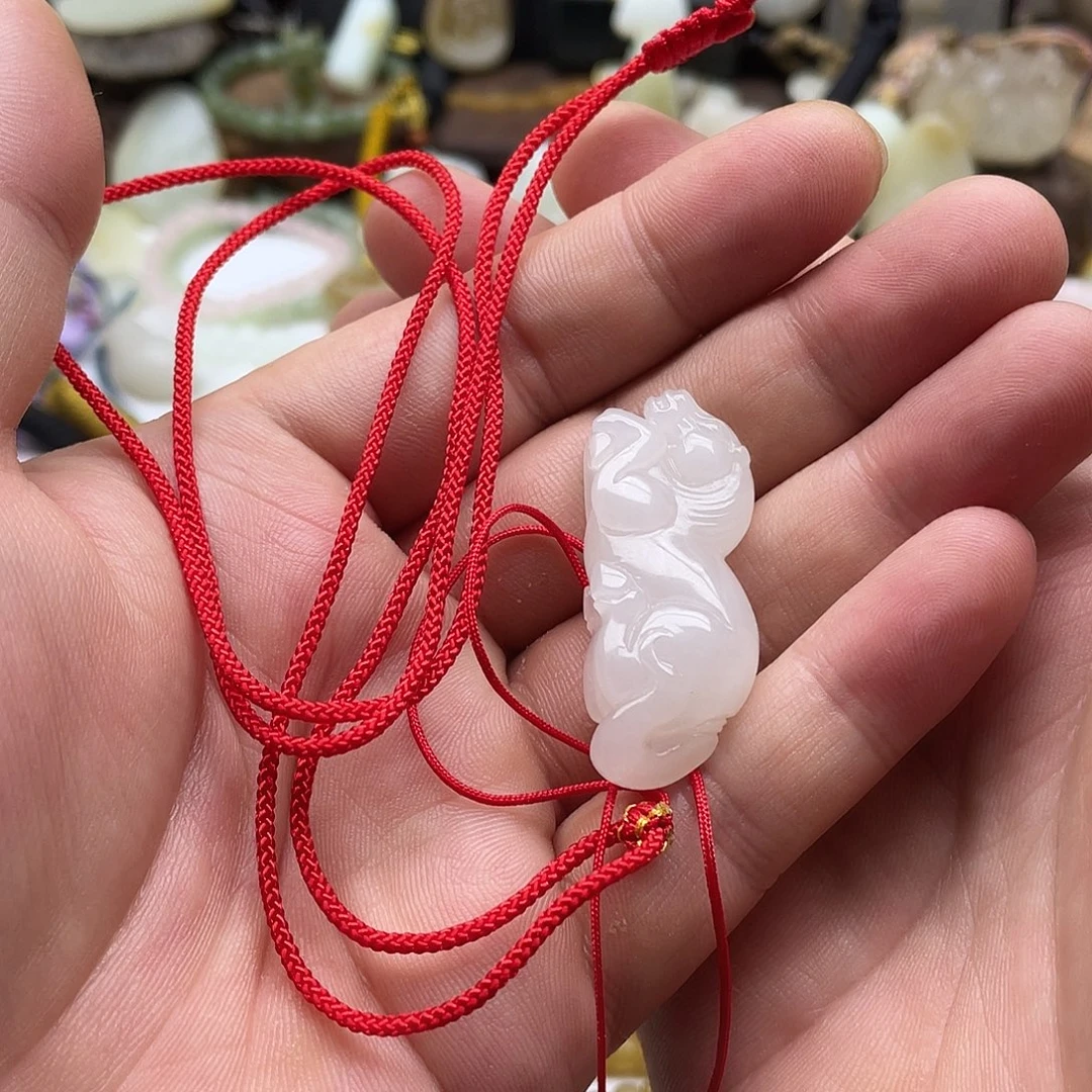 遇***見和田玉未镶嵌吊坠(不含链)