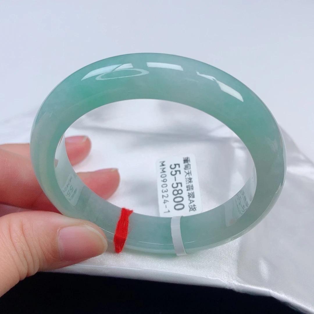 未镶嵌手镯翡翠55正圈