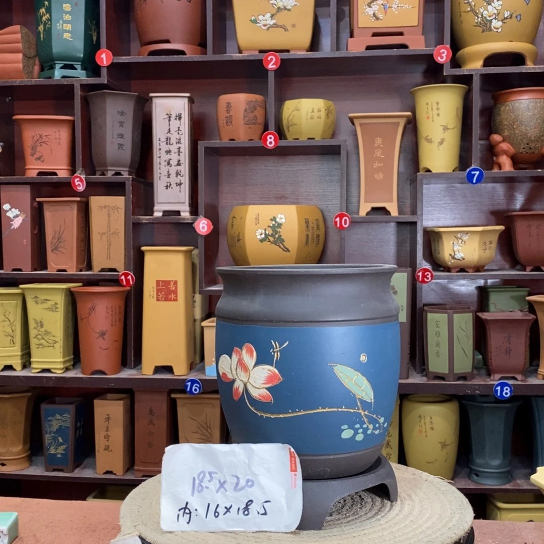 紫砂艺术紫砂花盆