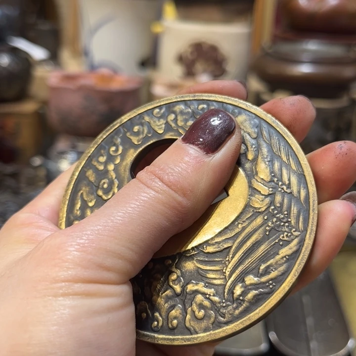 铜中古工艺品摆件