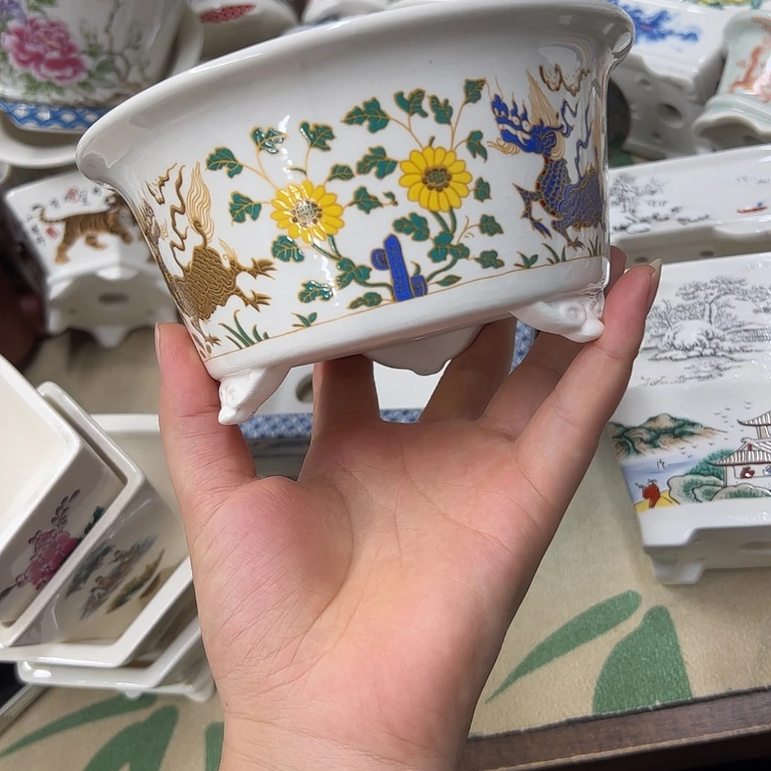 紫砂花盆500号瑕疵15/7.5cn