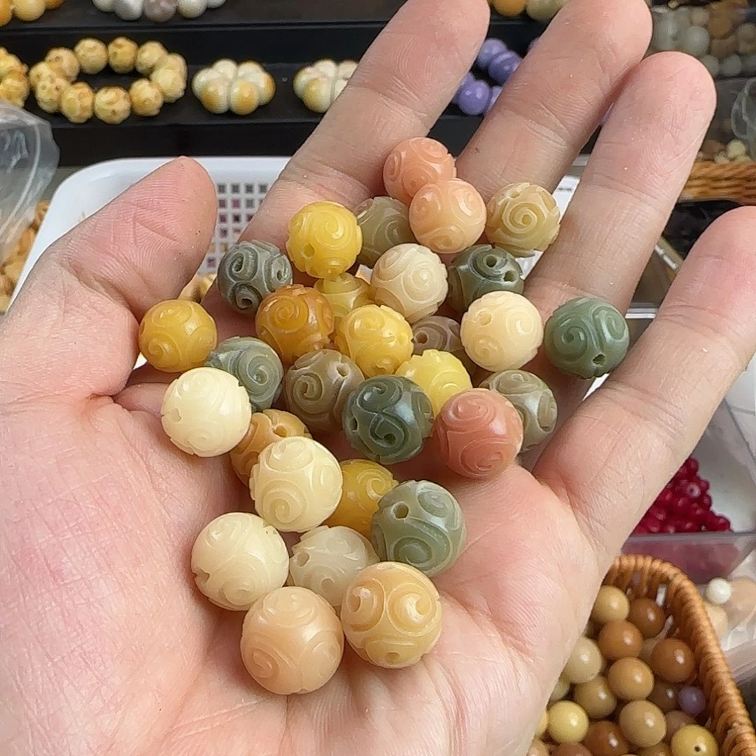 菩提根/象牙果手串卡12玛卡龙翔云30颗