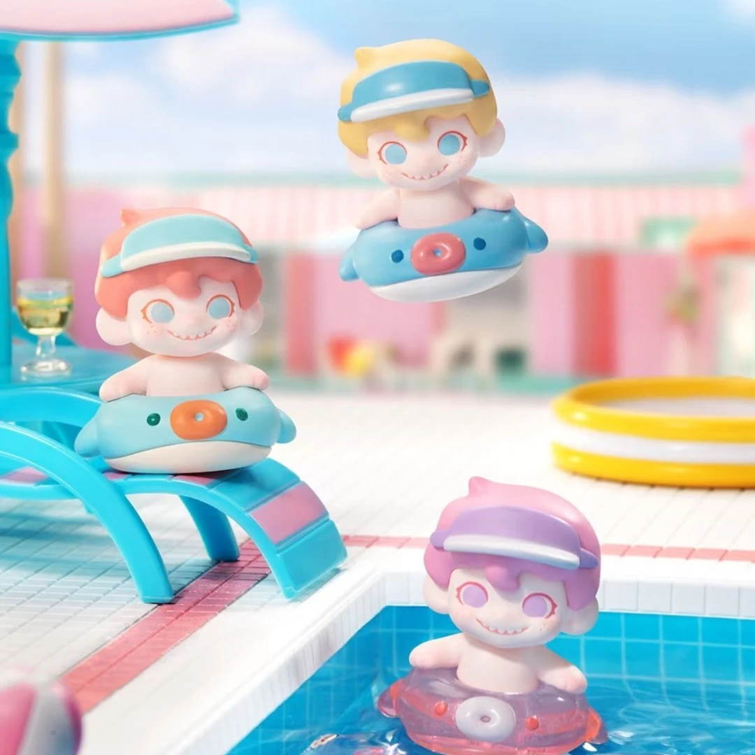 泳池派对系列潮玩可爱卡通zorra手办摆件少女礼物