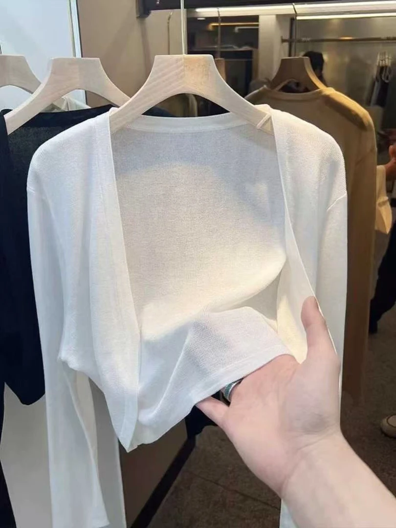 【运补6-10】春夏季新款薄款百搭气质时尚洋气长袖外搭开衫9002