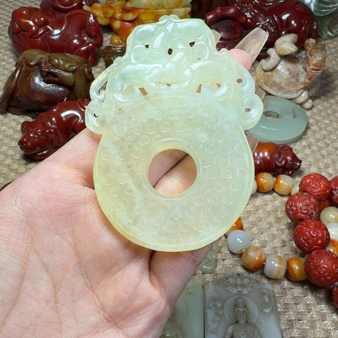 白玉菩提吊坠挂件