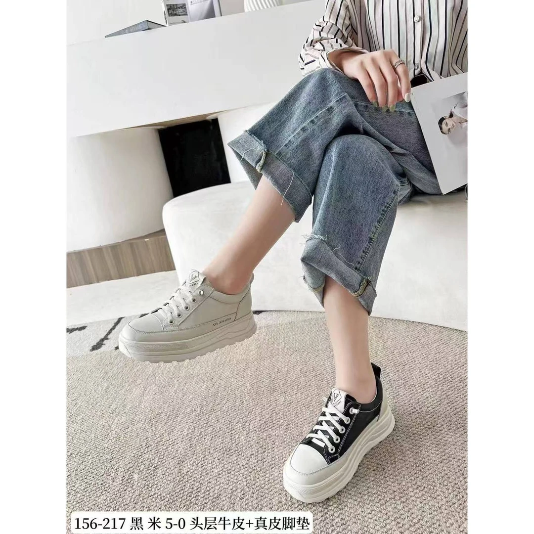 头层牛皮厚底休闲鞋9245X156217