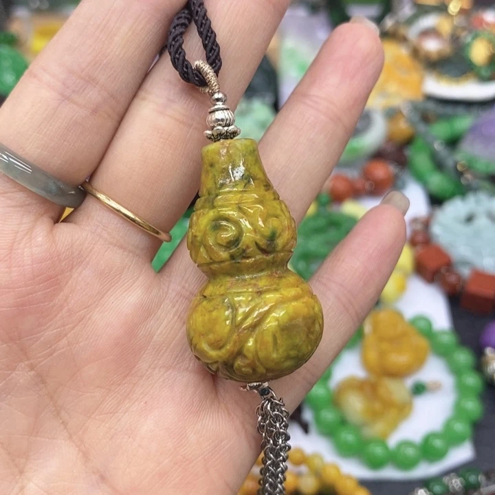 翡翠未镶嵌颈饰项链33