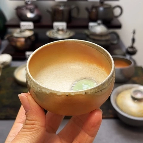 餐***石盖碗景德柴烧茶具-纯手工茶具