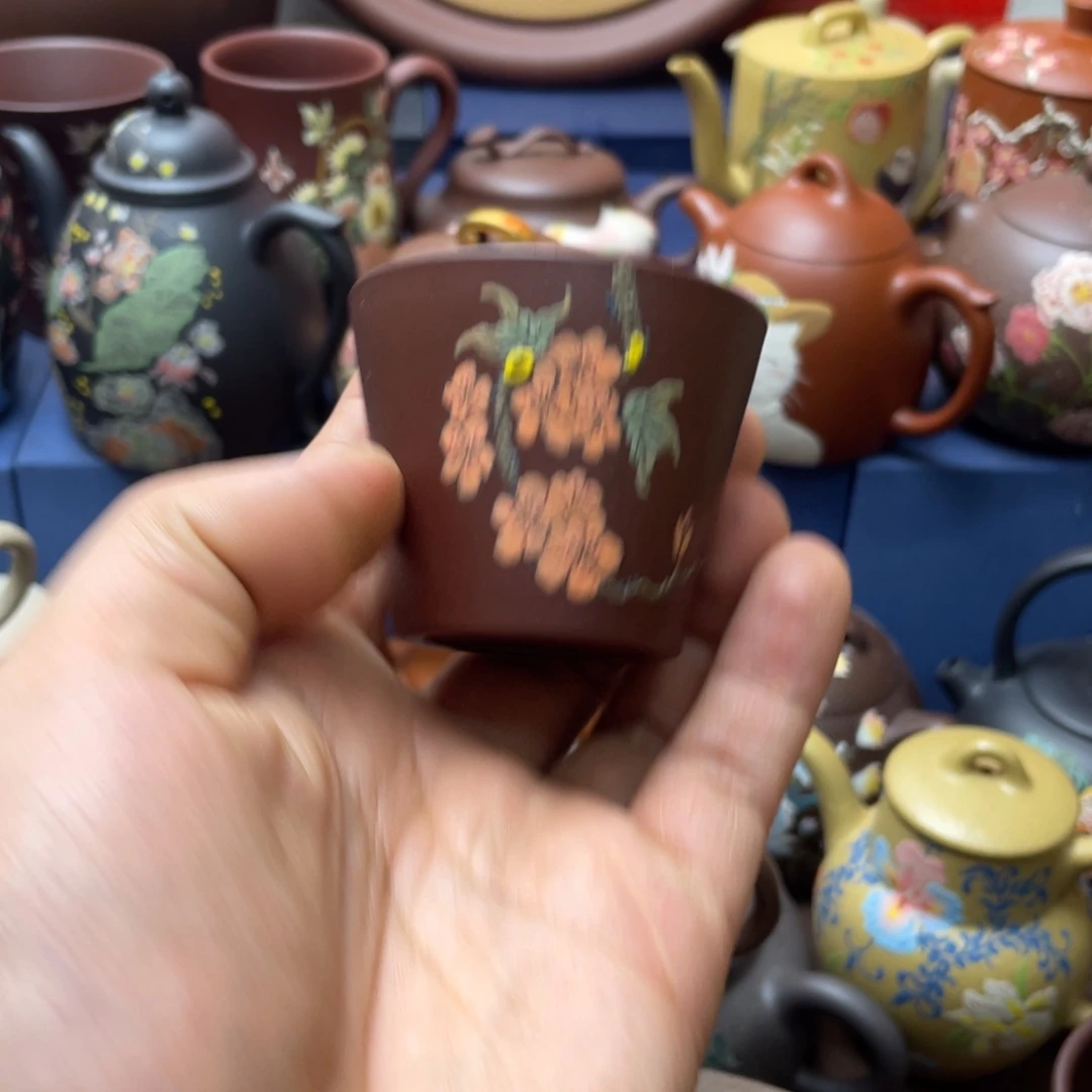 茶杯红泥紫砂主人杯50cc