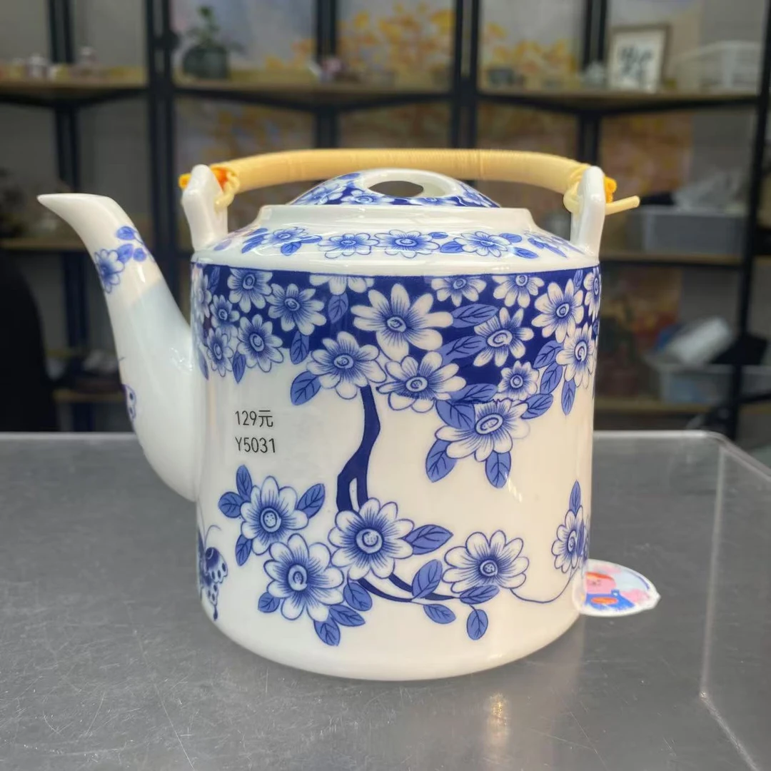 桃子茶器 青花蝶恋花提梁壶-5031（直播专享）