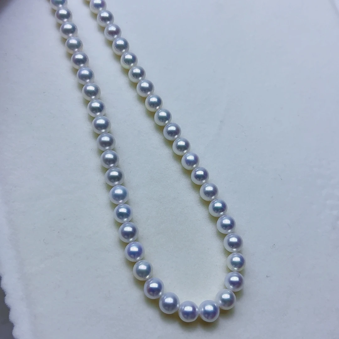 颈饰银S925镶嵌淡水珍珠6.5-7mm