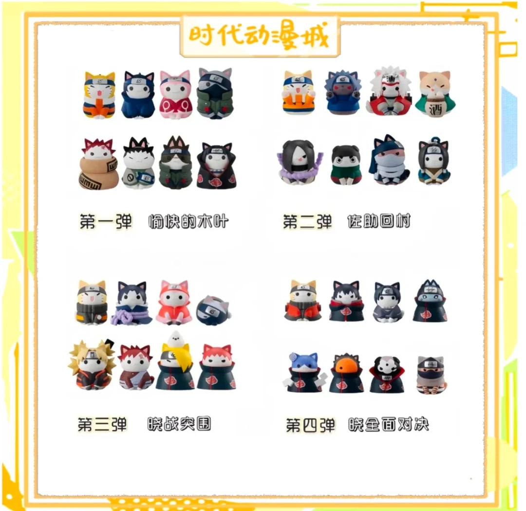 【时代城】火影忍者Megacat忍喵系列1-8弹 盲盒代拆