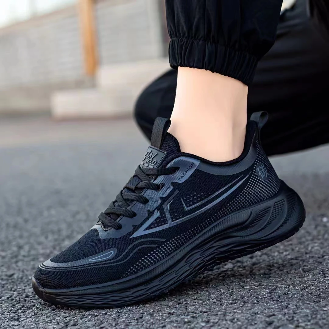 超软弹轻爆米花底加碳板跑鞋透气耐磨回弹男轻便跑鞋学生