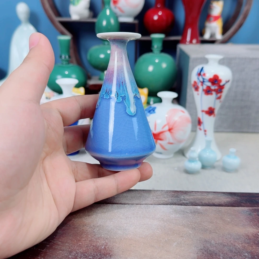 陶瓷手工小花器摆件