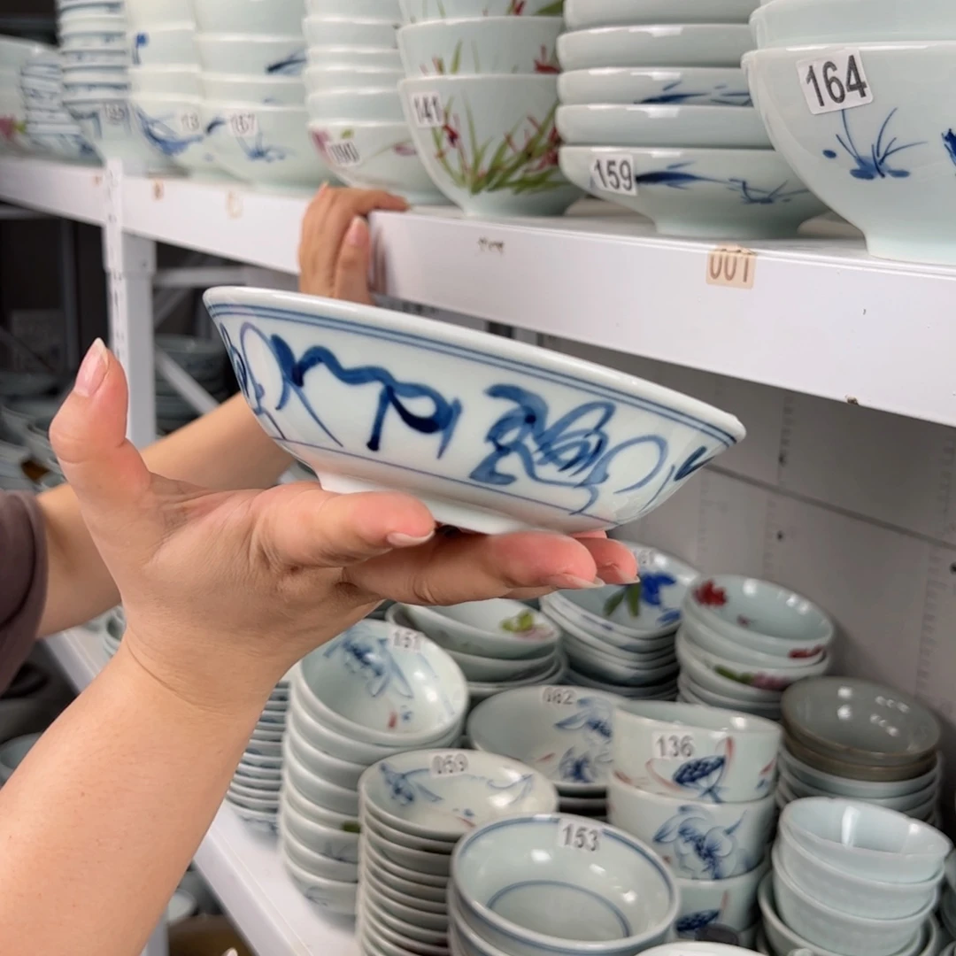 中瑕山茶花6寸正德碗（单只装）