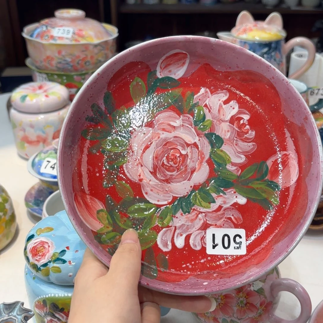 景德镇手绘高温釉下彩陶瓷茶具