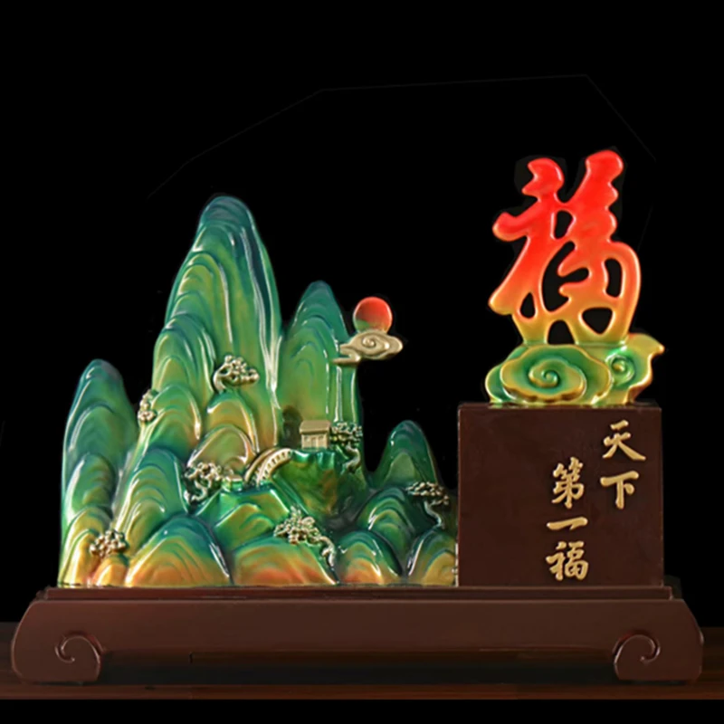 天下第一福摆件新中式客厅茶桌玄关办公室公司开业节日送礼