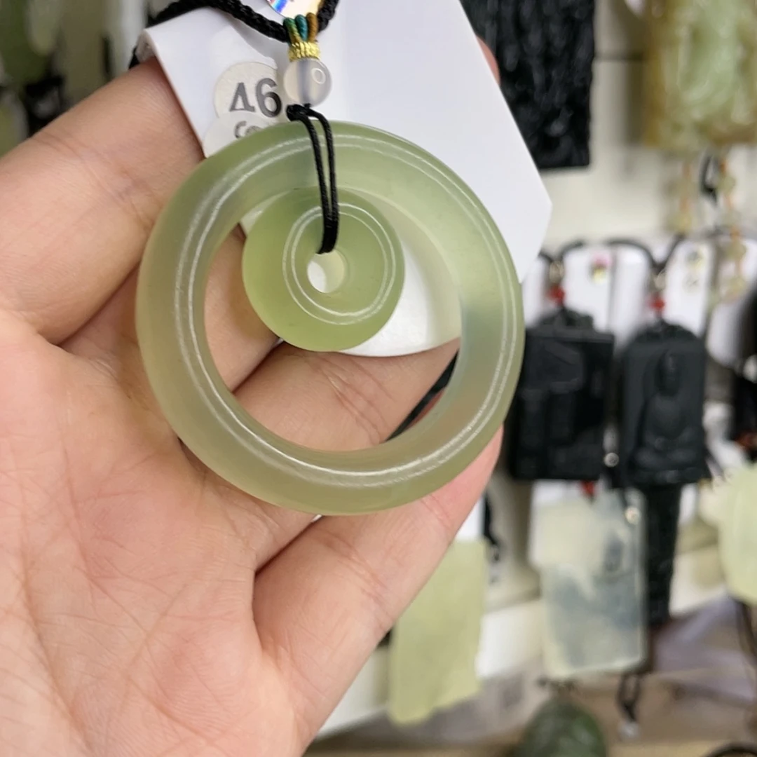 【闪购商品】岫玉未镶嵌颈饰海****发扣