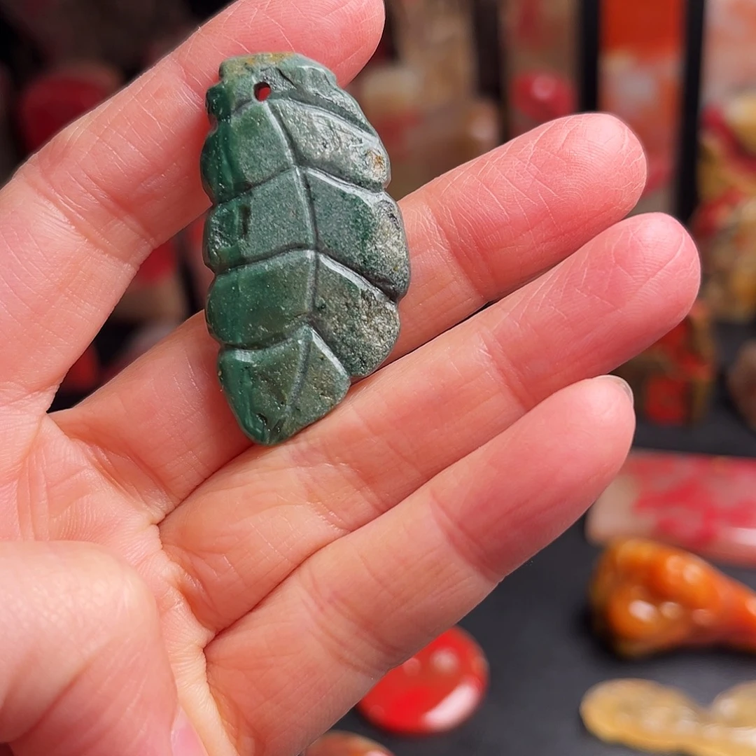 其他昌化石昌化绿挂件