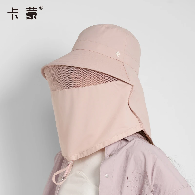 卡蒙全方位一体防晒帽女防紫外线速干透气遮全脸户外防蚊虫遮阳帽