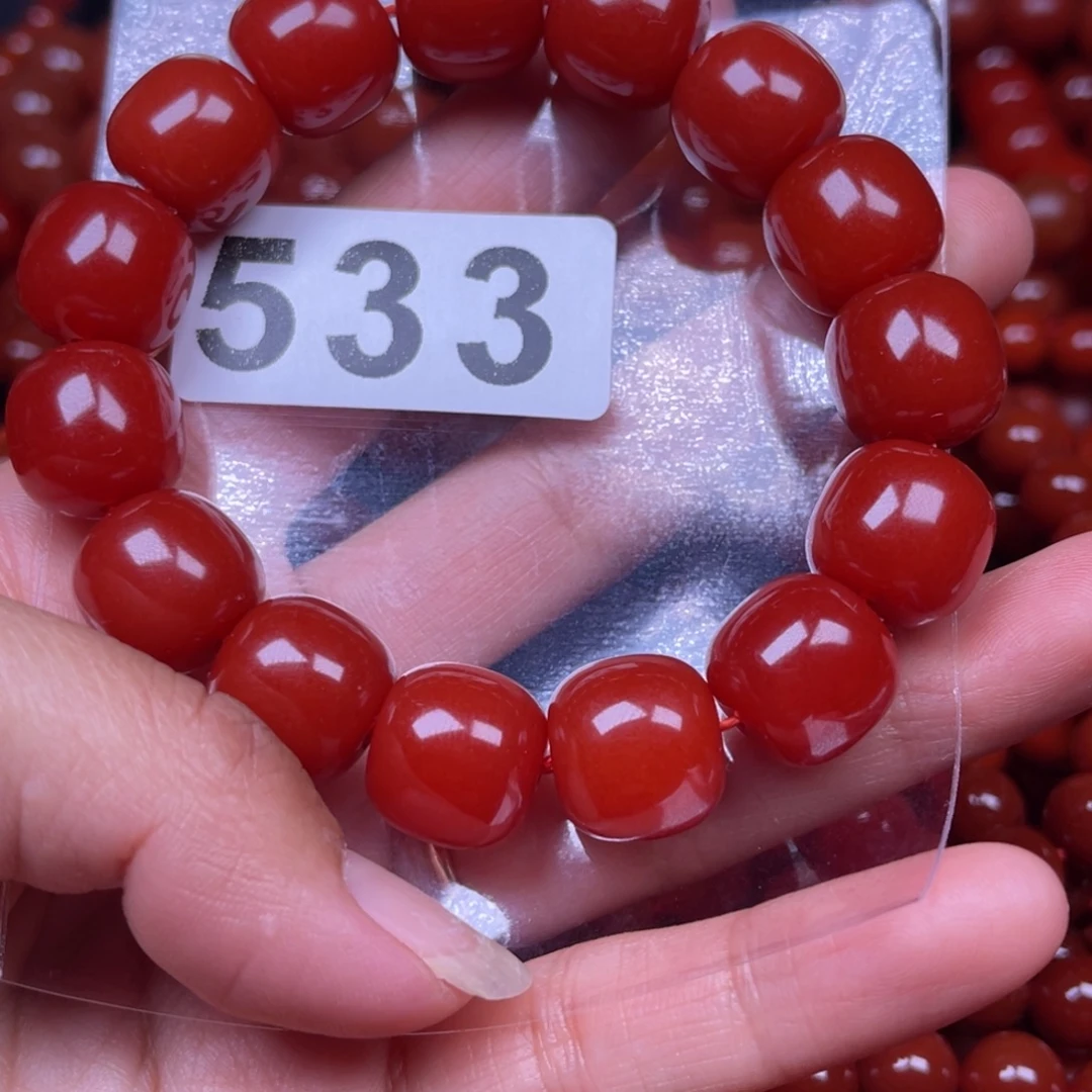 珠***意南红玛瑙未镶嵌手链