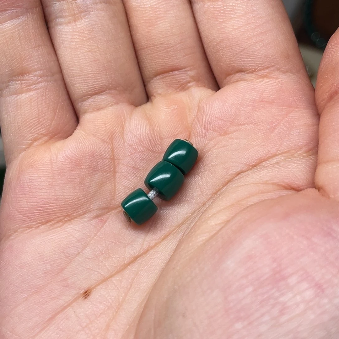 *****6mm斜切绿三片配饰