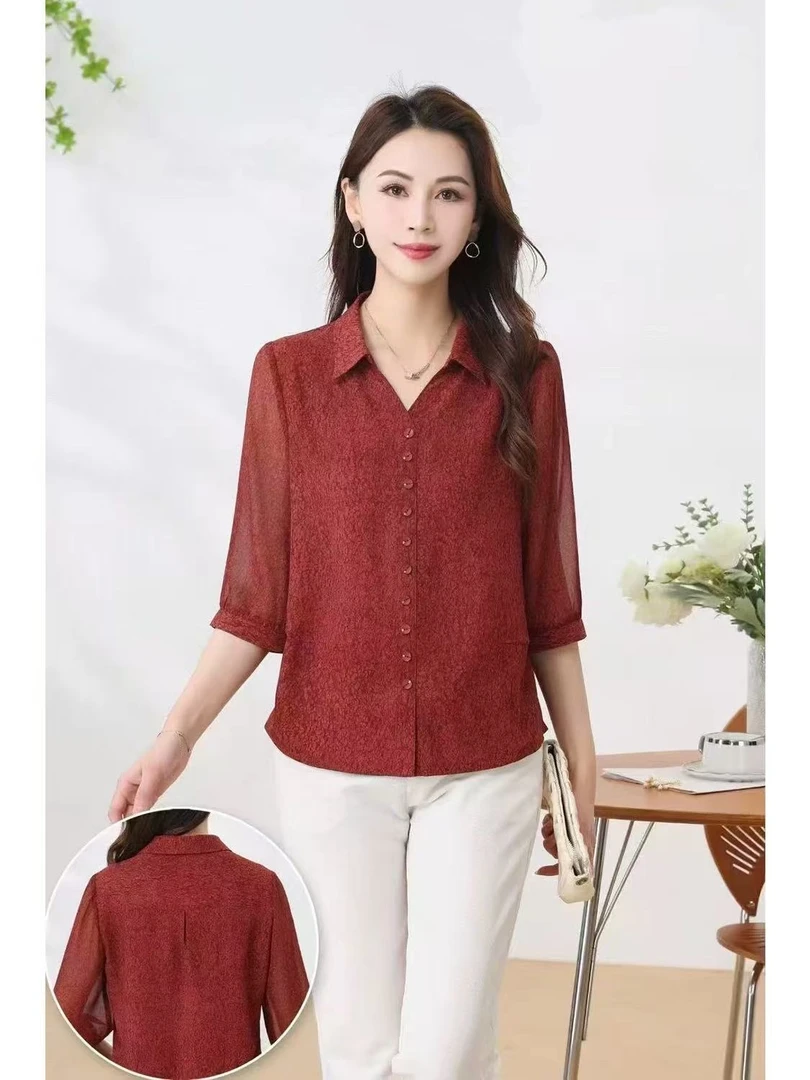 【牛牛】 夏款遮肉显瘦妈妈装