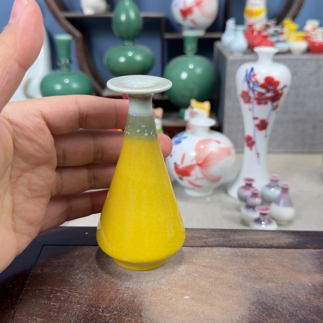 陶瓷手工小花器摆件