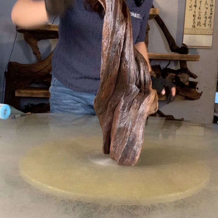 艾***X天然的云南紫柚木会黄水