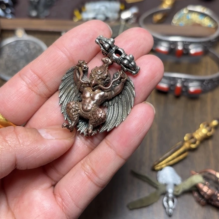 玻璃颈饰藏传喜马拉雅