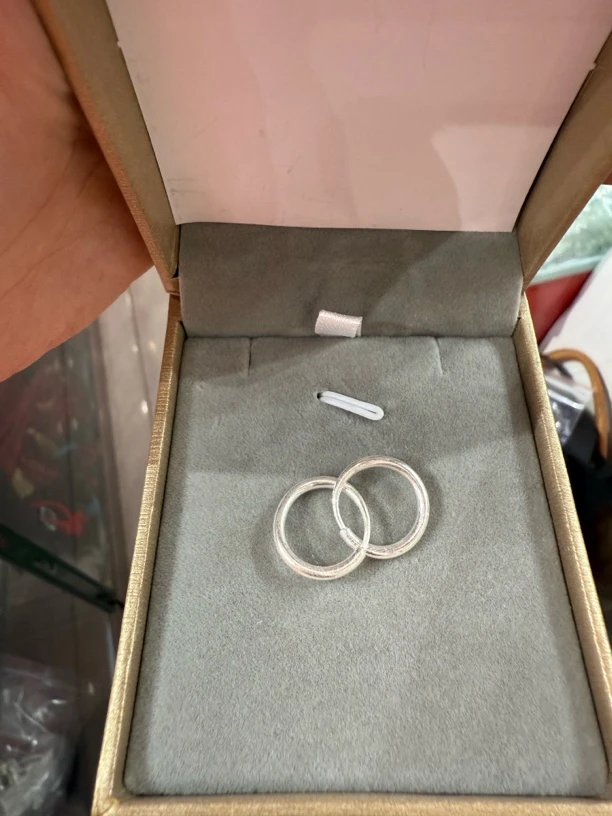 足银耳饰 纯银纯手工素圈耳环男女通带银色