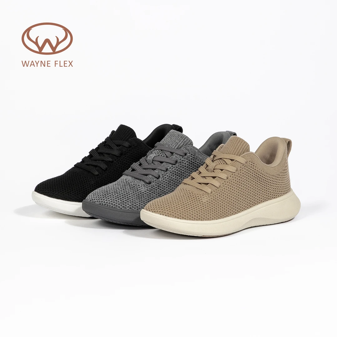 韦恩Wayne Flex[情侣款]防泼水美丽诺羊毛一脚蹬运动休闲鞋3163