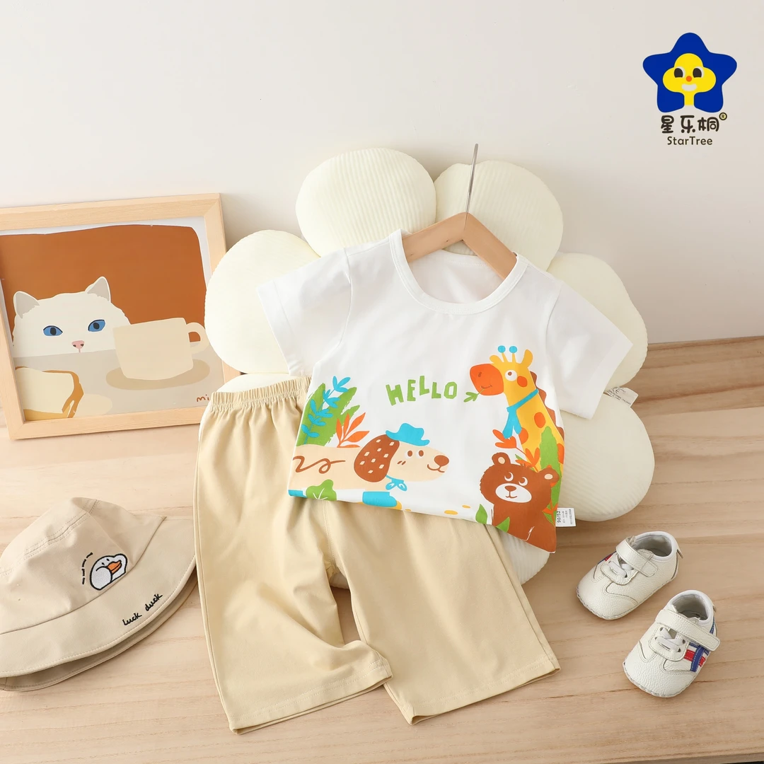 【超可爱呦】夏季宝宝短袖短裤1岁小婴儿T恤夏装小童衣服薄款童装