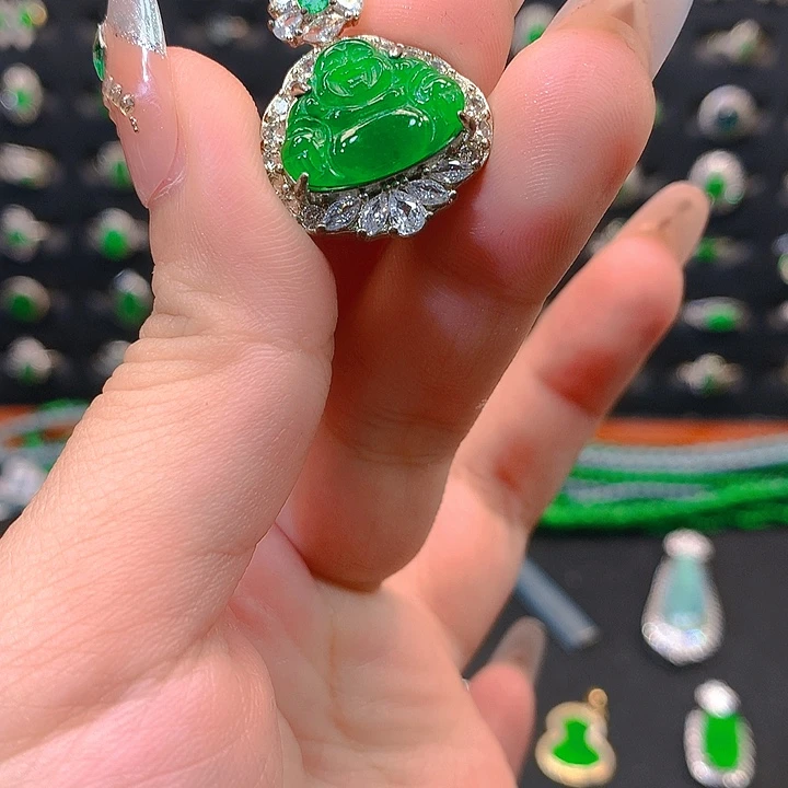 翡翠未镶嵌吊坠(不含链)