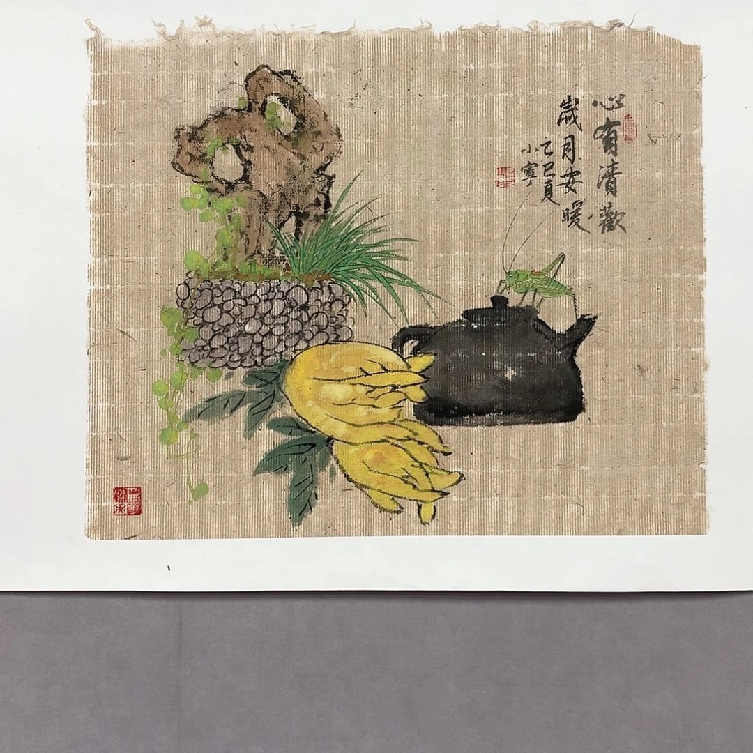国画亲笔手绘放心去藏