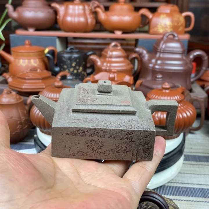 茶壶紫砂方山逸士120cc原矿特高温老青段特价