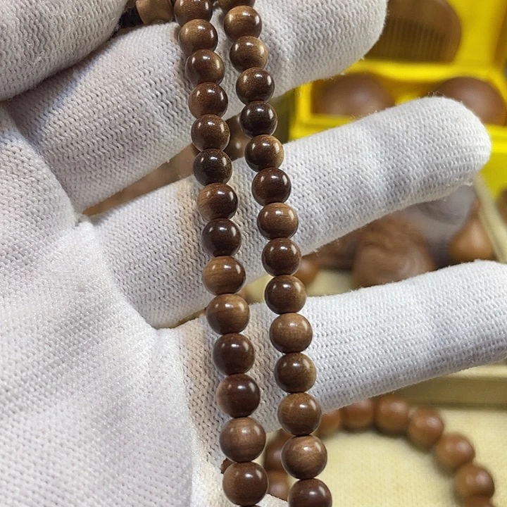 檀香木手串/手链老山檀香百年料沉水蕉糖甜0.6收藏