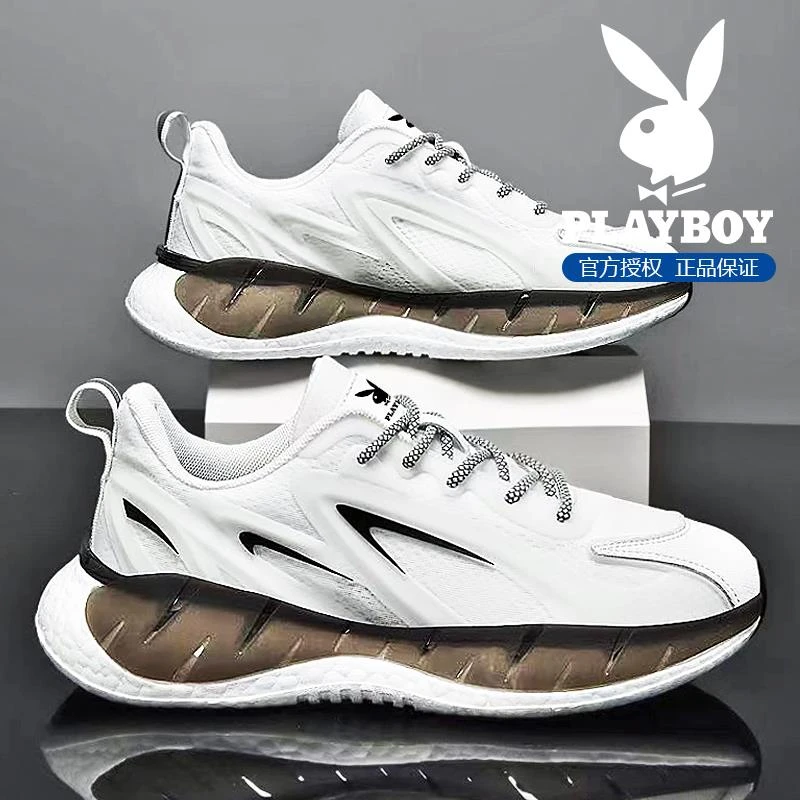 花花公子男鞋2025新款冬季青少年百搭休闲运动鞋厚底增高老爹潮鞋