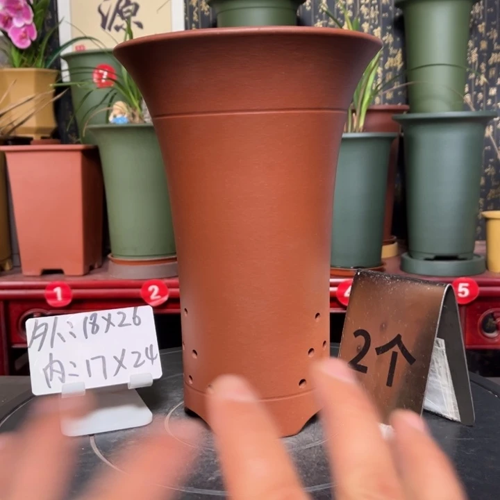 紫砂花盆紫砂花盆