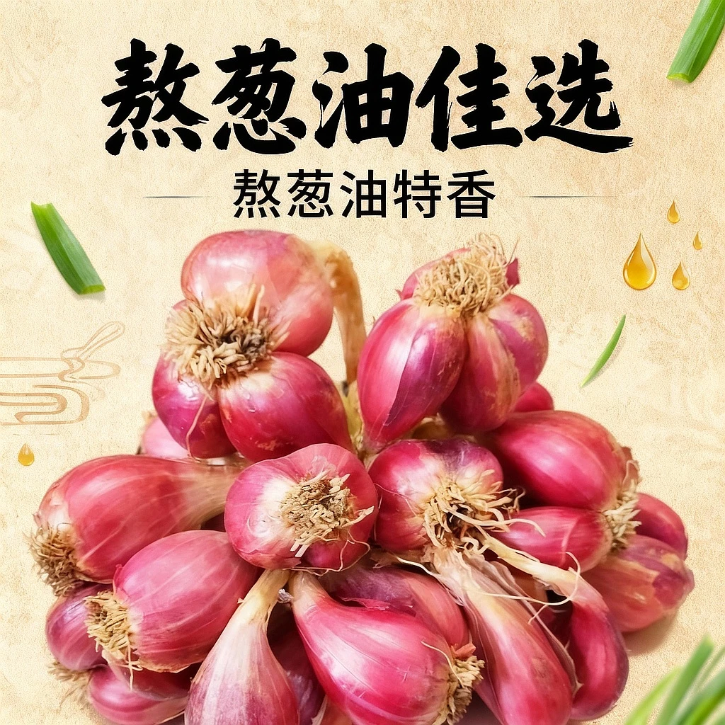 正宗红葱头新鲜小香葱熬葱油特香