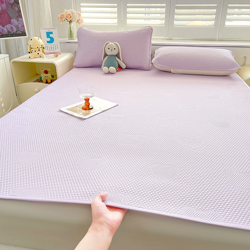 冰丝席冰豆豆凉席母婴级夏季可洗学生宿舍家用冰丝床单空调软席子