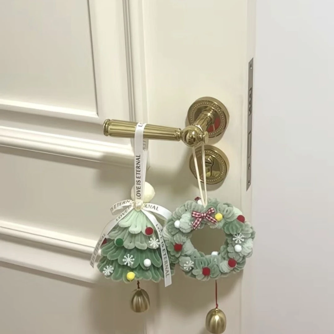 【易制作】扭扭棒圣诞树diy圣诞花环车挂圣诞节装饰手工材料包