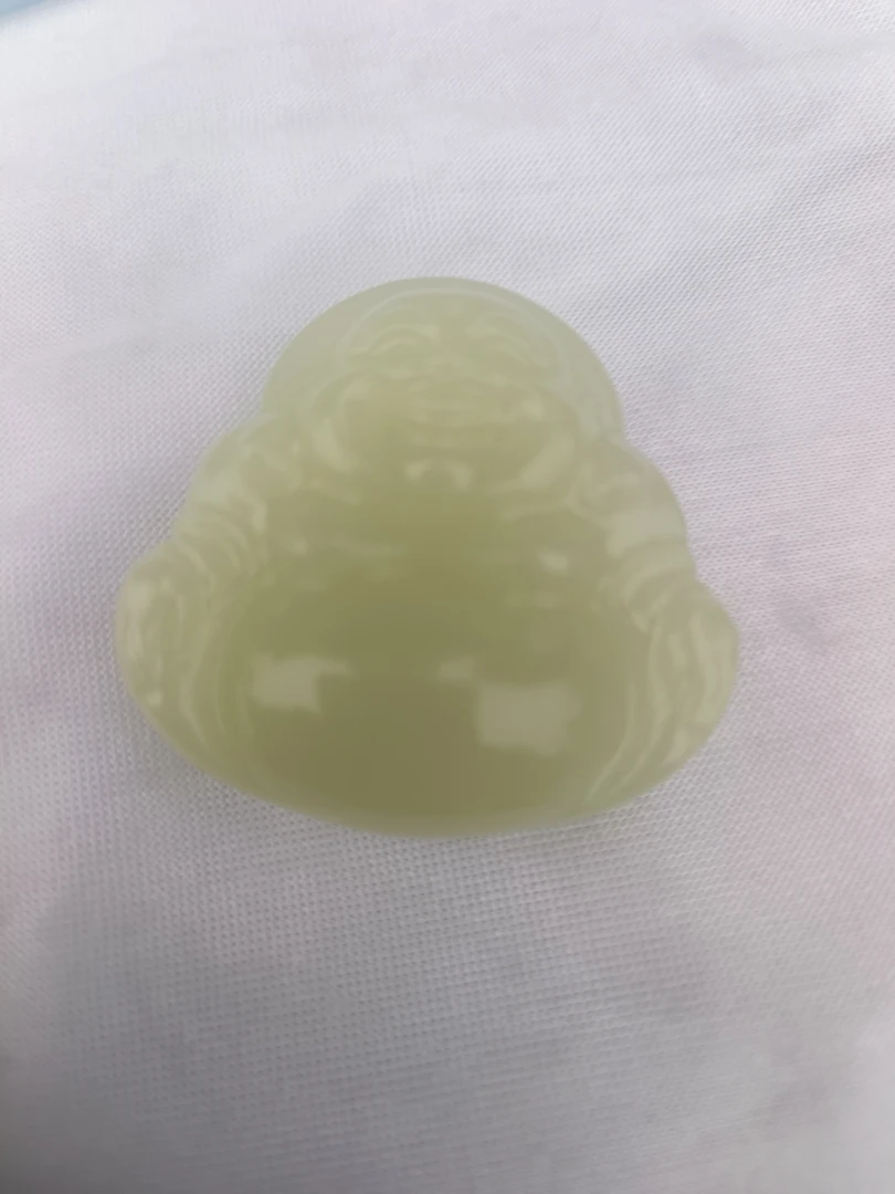 双面佛高清白玉石挂件