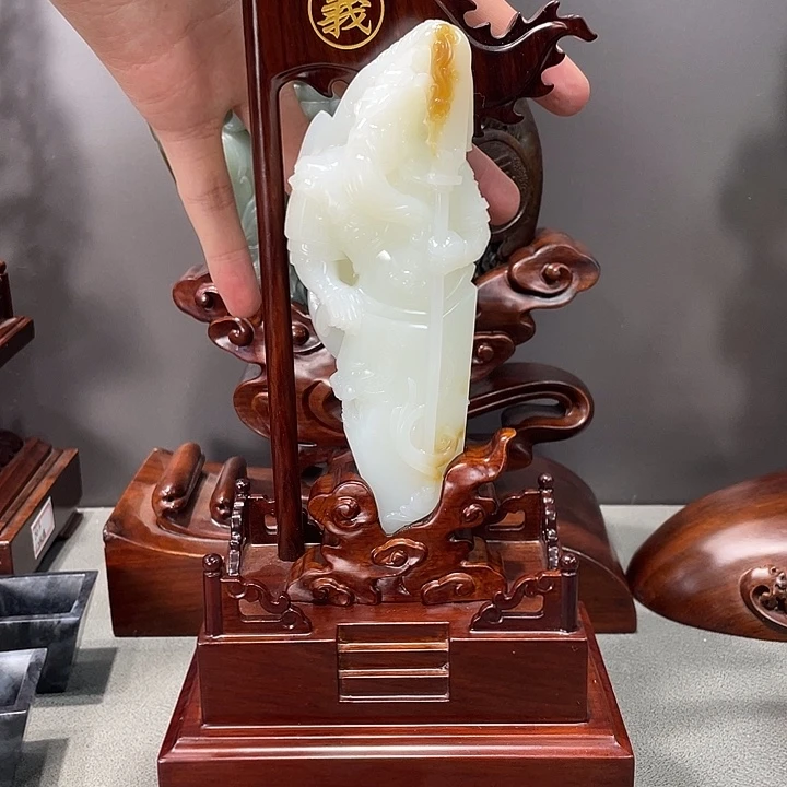 和田玉未镶嵌摆件