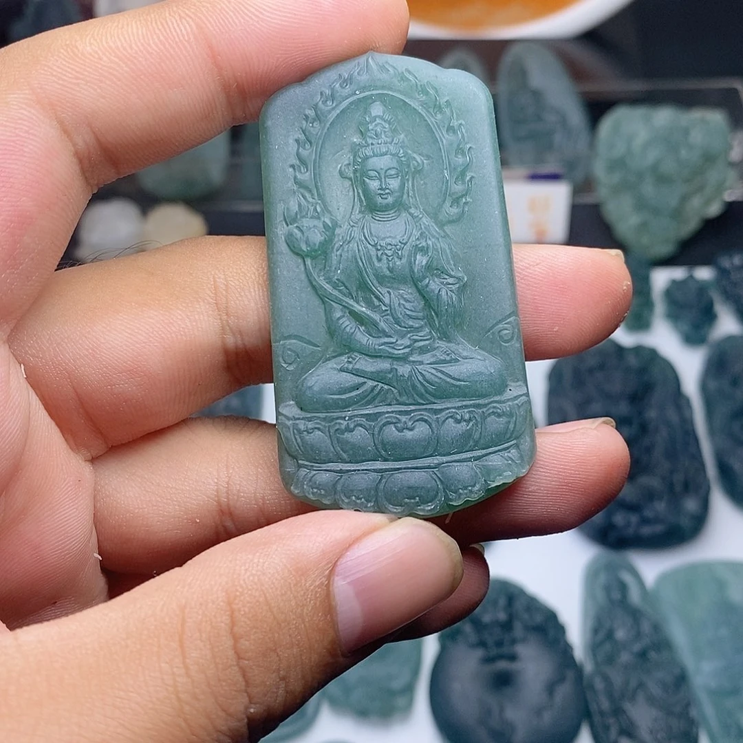 定制翡翠未镶嵌大势至